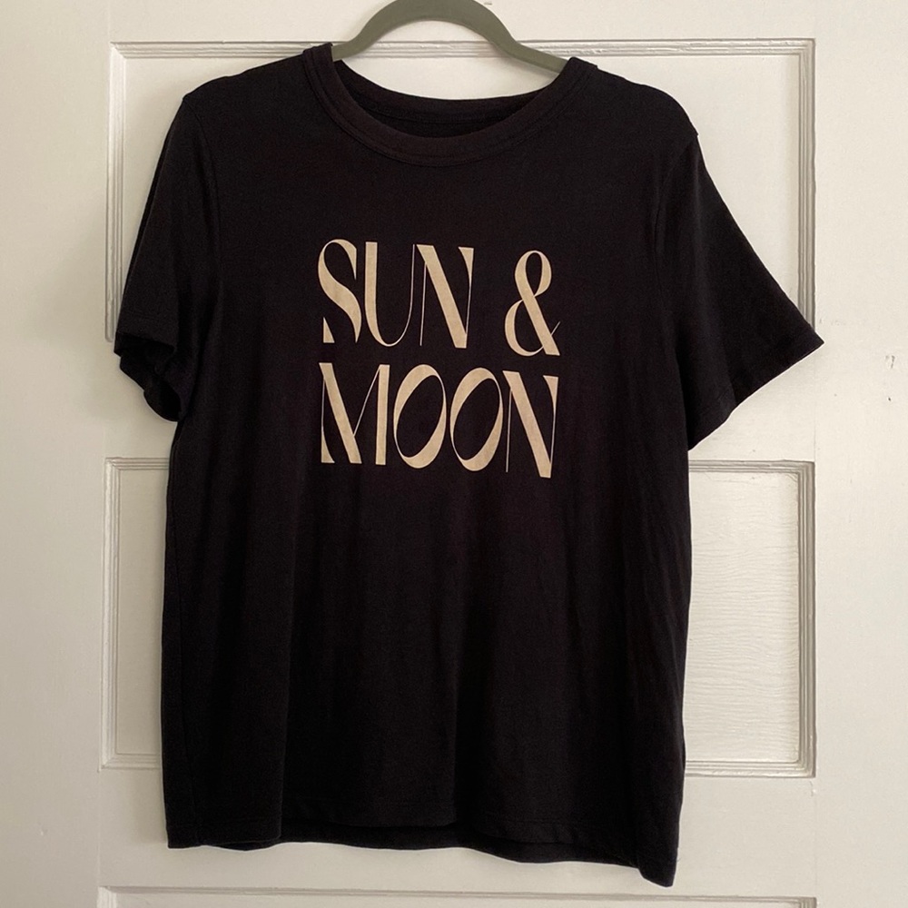 Madewell Sun & Moon Black Tee